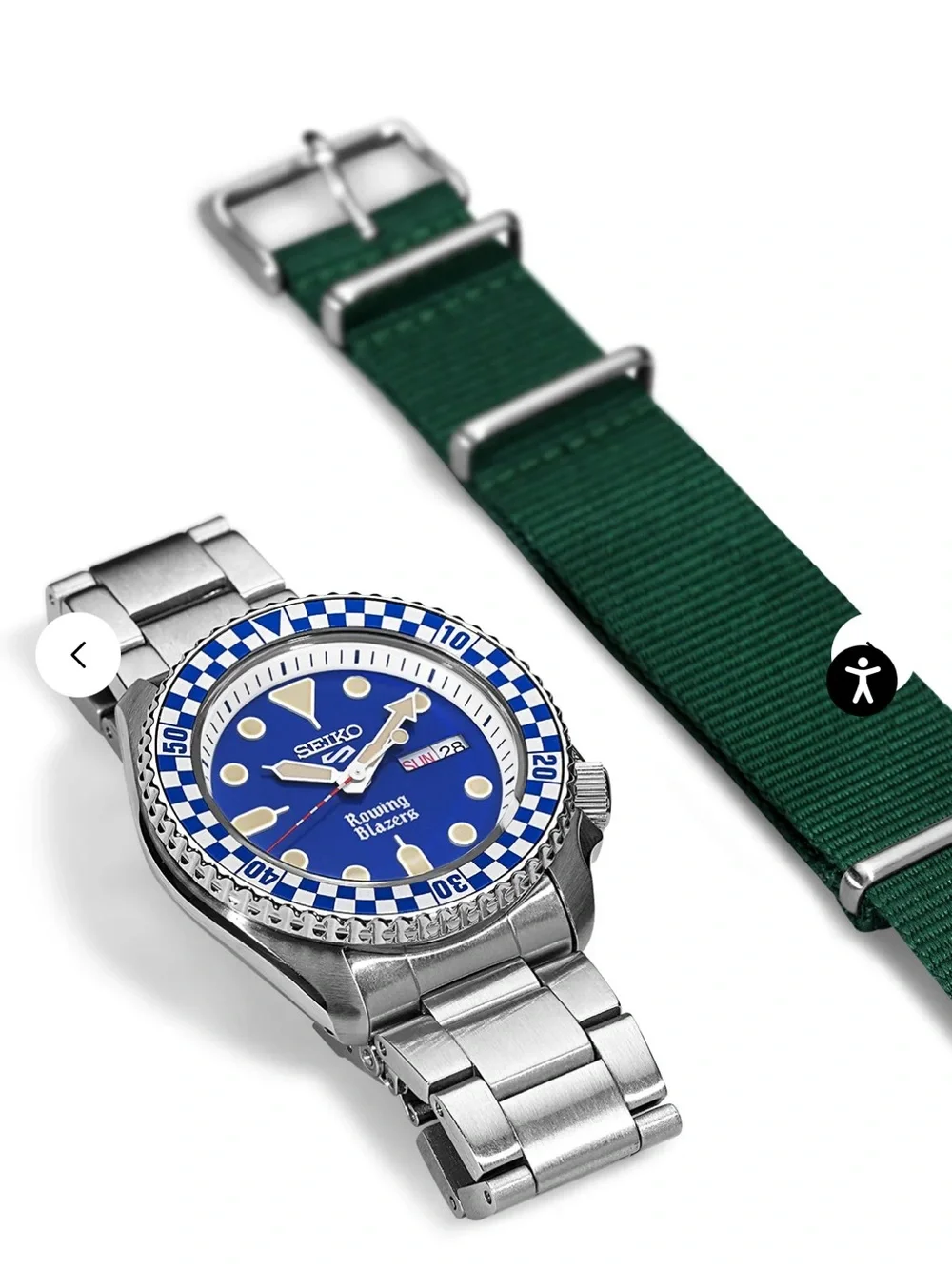 Seiko Blue and Silver Rowing Blazers Dive Watch 42mm LTD EDITION S5FLY3, NWT